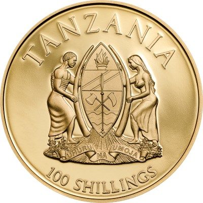 Tanzania - 2014 - 100 Shillings - Canonization of the Popes CU Gilded (including box) (PROOF)