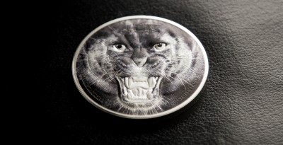 Tanzania - 2016 - 1500 Shillings -  Rare Wildlife THE BLACK PANTHER (including box) (PROOF)