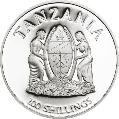Tanzania - 2016 - 100 Shillings - WWF 2016 MOUNTAIN GORILLA (including packaging) (PROOF)