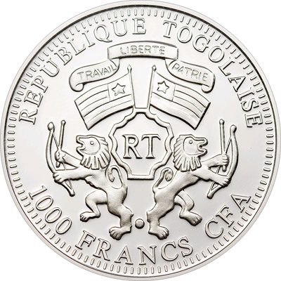 Togo - 2010 - 1000 Francs - Prisma Sunbirds Green (PROOF)