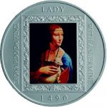 Tokelau - 2015 - 1 Dollar - Leonardo da Vinci's LADY WITH AN ERMINE (BU)