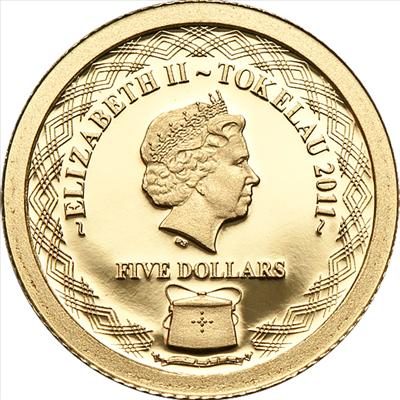 Tokelau - 2011 - 5 Dollars - Roald Amundsen (PROOF)