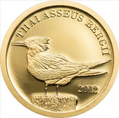 Tokelau - 2012 - 5 Dollars - Thalasseus Bergii (small gold) (PROOF)