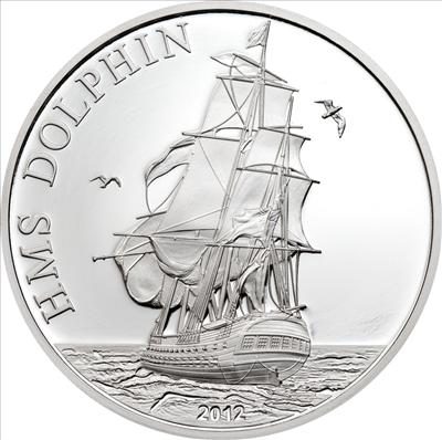 Tokelau - 2012 - 5 Dollars - HMS Dolphin (incl box) (PROOF)