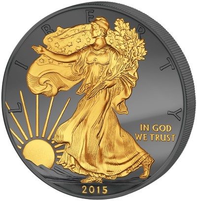 USA - 2015 - 1 Dollar - Golden Enigma WALKING LIBERTY (PROOF)