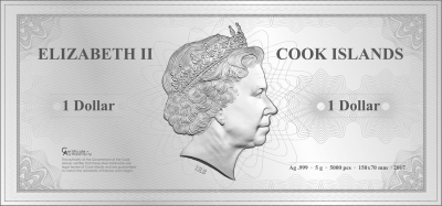 Cook Islands - 2017 - 1 Dollar - Skyline Dollar SINGAPORE