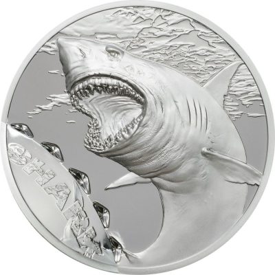 Palau - 2017 - 5 Dollars - Bitemarks The Shark
