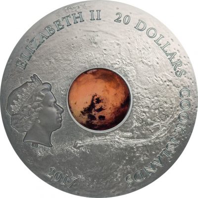 Cook Islands - 2017 - 20 Dollars - Meteorite MARS the Red Planet