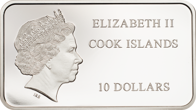 Cook Islands - 2018 - 10 Dollars - Mount Rushmore Bar