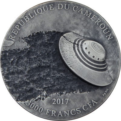 Cameroon - 2017 - 3000 Francs - 70th Anniversary of Roswell Incident