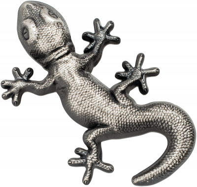 Palau - 2018 - 10 Dollars - Gecko 3D Shape