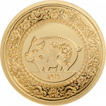 Mongolia - 2019 - 1000 Togrog - Year of the Pig small gold