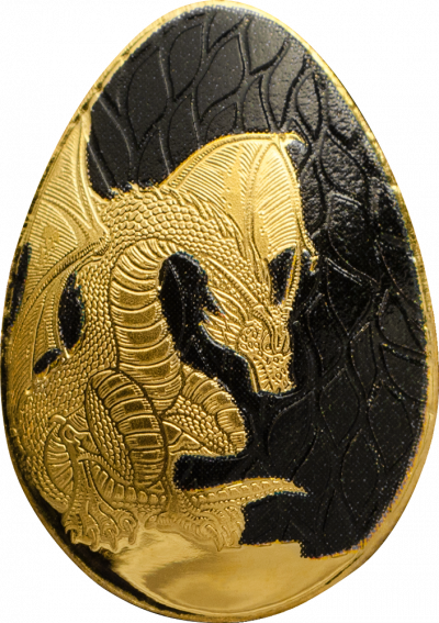 Palau - 2019 - 1 Dollar - Golden Egg DRAGON