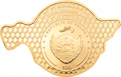 Palau - 2019 - 10 Dollars - Dragonfish Golden Arowana