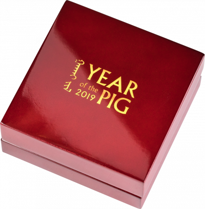 Mongolia - 2019 - 1000 Togrog - Golden Jolly Silver Pig