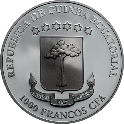 Equatorial Guinea - 2019 - 1000 Francs - Crystal Skull Luna de Sangre