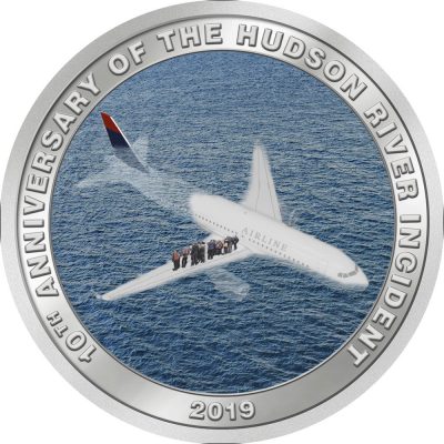 Cook Islands - 2019 - 1 Dollar - Miracle on the Hudson Sully 10th Anniversary