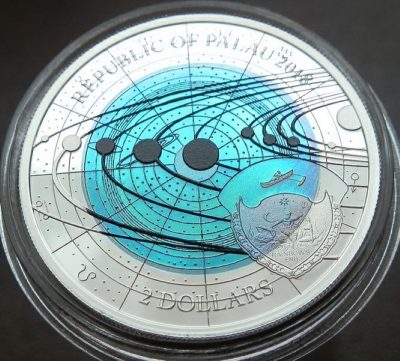 Palau - 2018 - 2 Dollar - Uranus Niobium Solar System