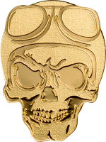 Palau - 2019 - 1 Dollar - Golden Biker Skull