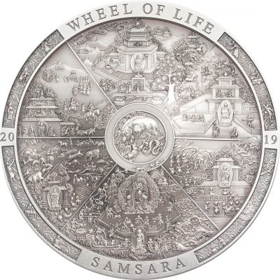 Cook Islands - 2019 - 20 Dollars - Samsara Wheel of Life / Archeology & Symbolism Series