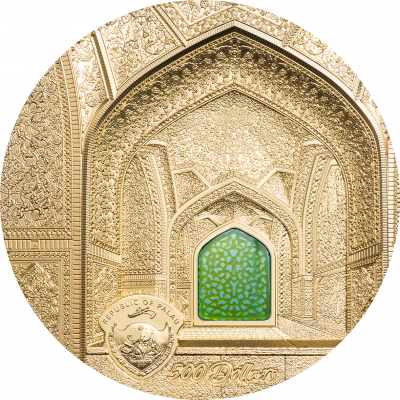 Palau - 2020 - 500 Dollars - Tiffany Art Isfahan Gold