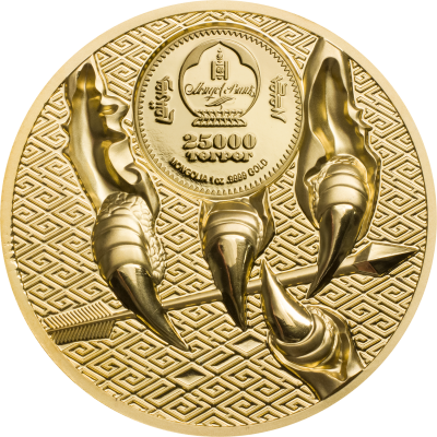 Mongolia - 2020 - 25000 Togrog - Majestic Eagle Gold 1 oz