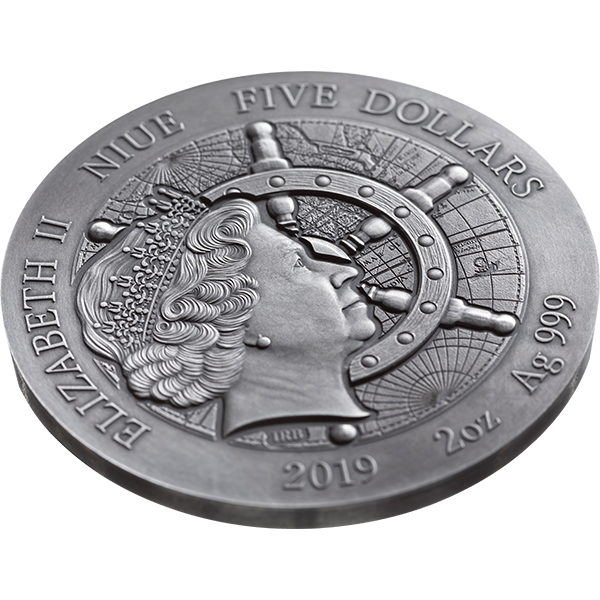 ニウエ 2019年 銀貨 1ドル @7-8 - 旧貨幣