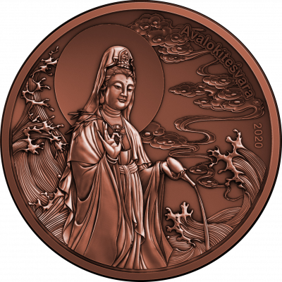 Samoa - 2020 - 1/2 Dollar - God Avalokitesvara (Copper)