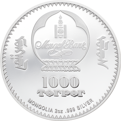 Mongolia - 2021 - 1000 Togrog - Peter Carl Fabergé – Rose Trellis