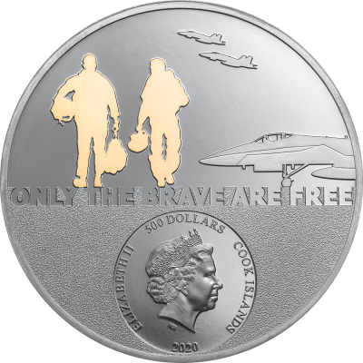 Cook Islands - 2020 - 500 Dollars - Fighter Pilot – Real Heroes 5oz GOLD