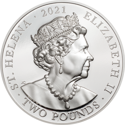 Saint Helena - 2021 - 2 Pounds - Napoleon 200th Anniversary 2oz