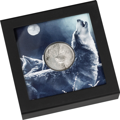 Mongolia - 2021 - 25000 Togrog - Mystic Wolf Platinum 1oz