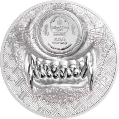 Mongolia - 2021 - 500 Togrog - Mystic Wolf Silver 1oz