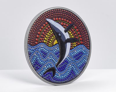 Palau - 2021 - 20 Dollars - Orca Whale / Dot Art series