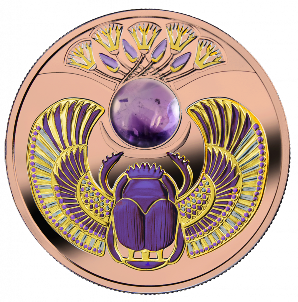 Niue - 2021 - 1 Dollar - Amethyst Scarabaeus - NumisCollect