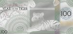 Mongolia - 2022 - 100 Togrog - Year of the Tiger Note