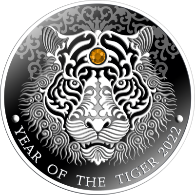 Republic of Ghana - 2022 - 2 Cedis - Year of the Tiger