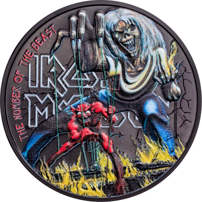 Cook Islands - 2022 - 5 Dollars - Iron Maiden The Number of the Beast