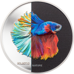 Cook Islands - 2021 - 5 Dollars - Eclectic Nature Fighting Fish
