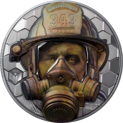 Cook Islands - 2021 - 100 Dollars - Firefighter Real Heroes KILO EDITION