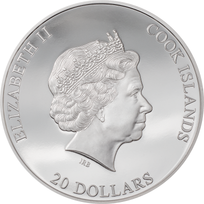 Cook Islands - 2021 - 20 Dollars - Silver Burst