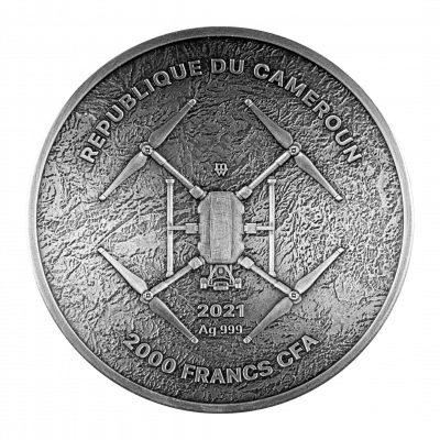Republic of Cameroon - 2021 - 2000 CFA Francs - Barcelona from Drone's Eye View