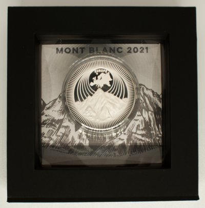 Mont Blanc 2021 1 oz Silver Proof Round - The Continents