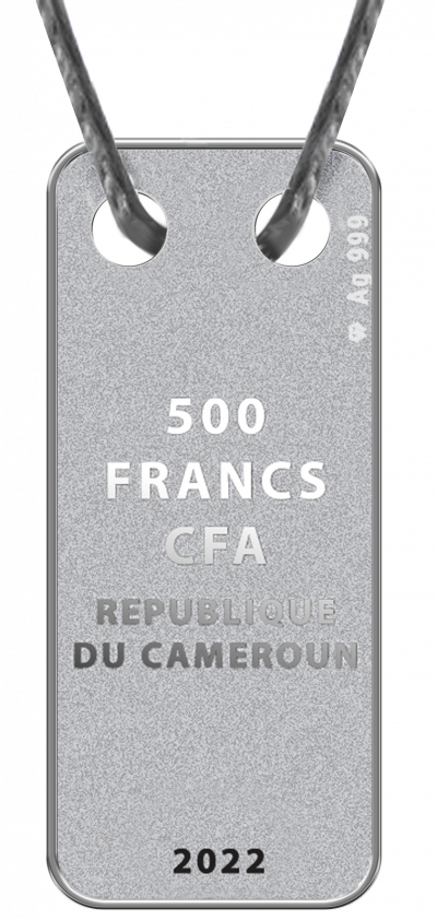 Republic of Cameroon - 2022 - 500 CFA Francs - Year of the Tiger Pendant