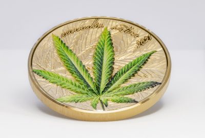Benin - 2021 - 1000 Francs - Cannabis Sativa Gilded