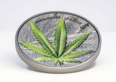Benin - 2021 - 1000 Francs - Cannabis Sativa Black Proof