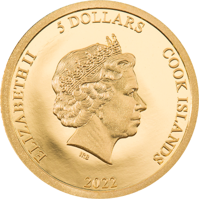 Cook Islands - 2022 - 5 Dollars - Gold - Legacy of the Pharaohs