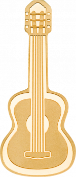 Palau - 1 Dollar - Special Shapes Guitar