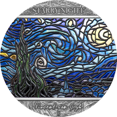 Ghana - 2022 - 10 Cedis - Starry Night Vincent van Gogh