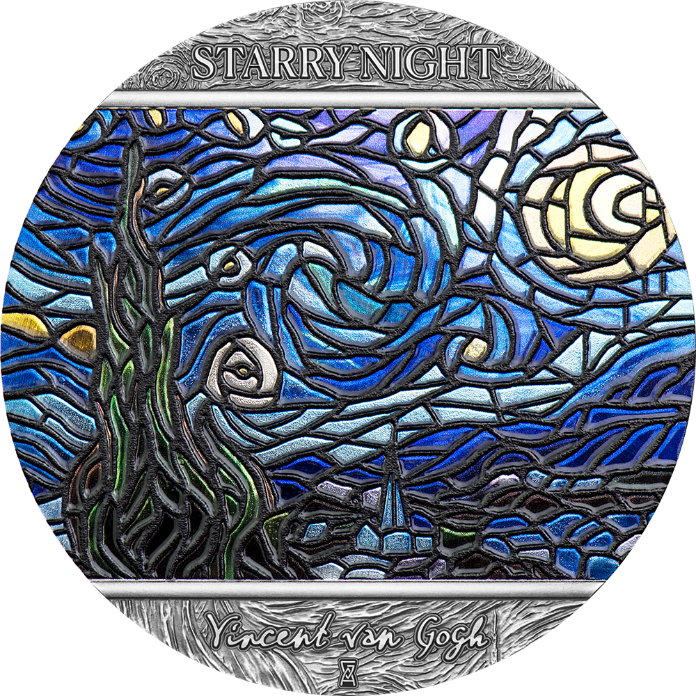 Ghana - 2022 - 10 Cedis - Starry Night Vincent van Gogh